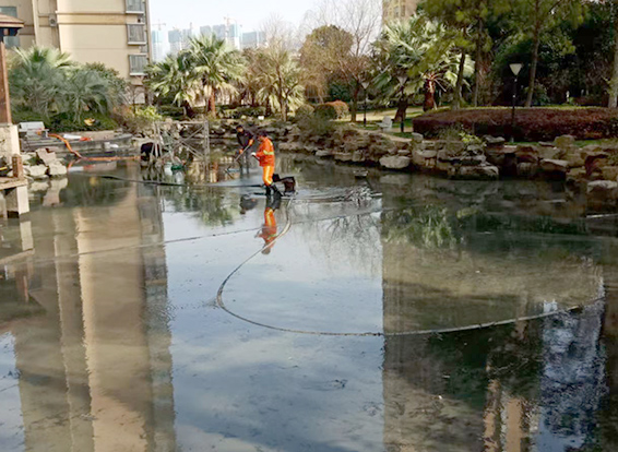 唐山景观池淤泥清理